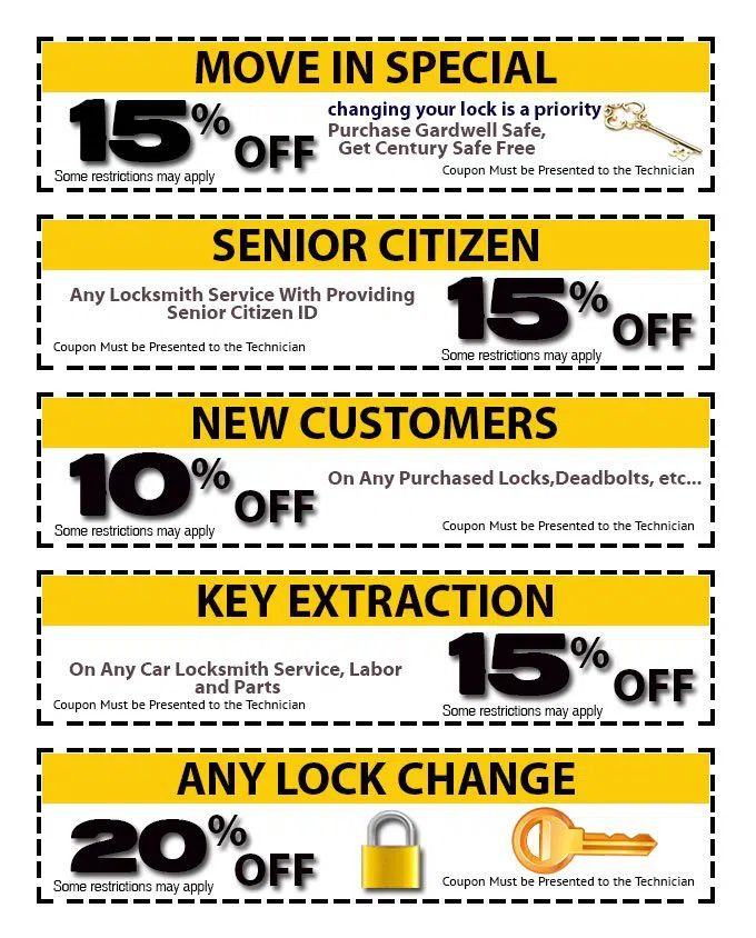 Security Locksmith Services Los Angeles, CA 310-955-1394 - coupon-img